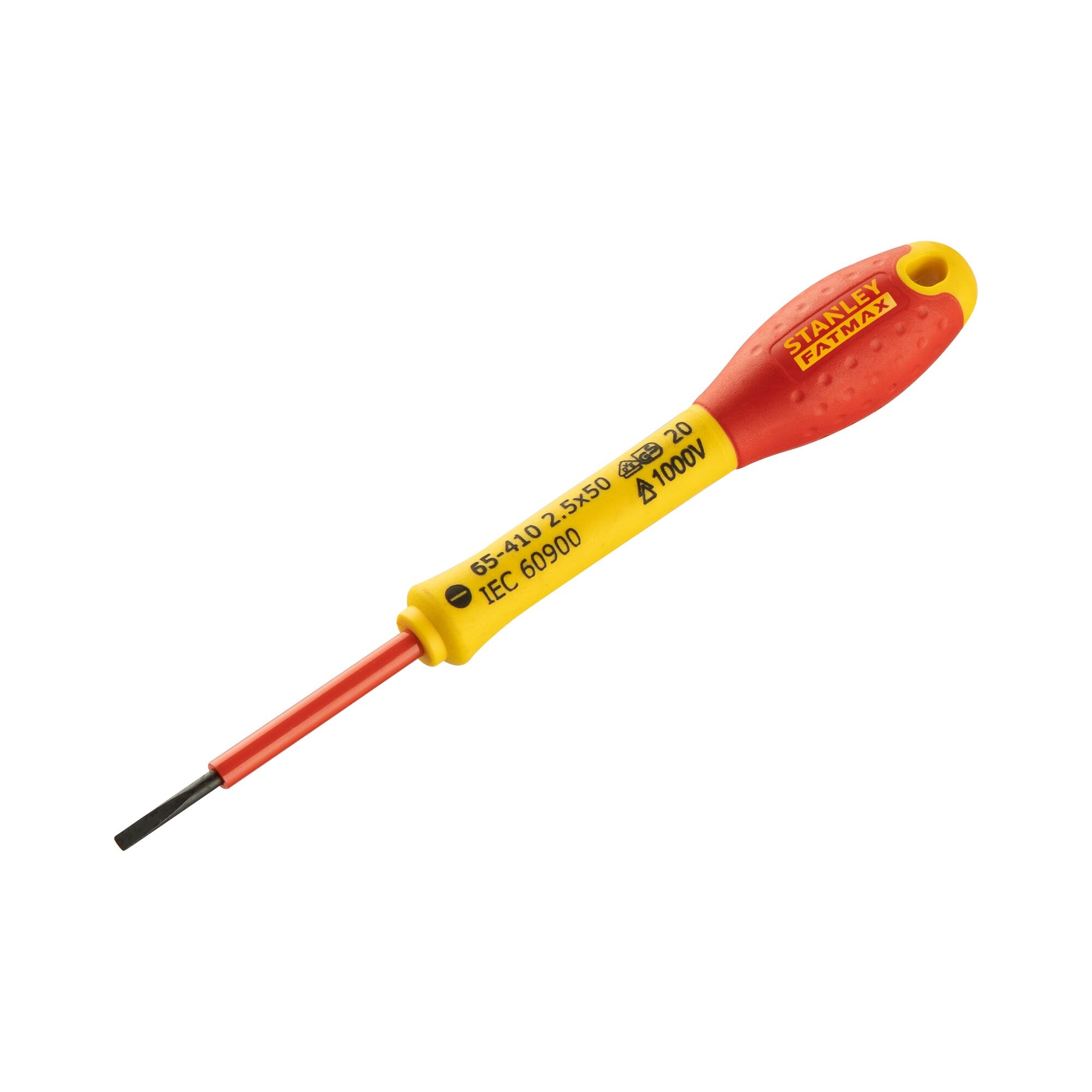 Insulated flat deals head screwdriver