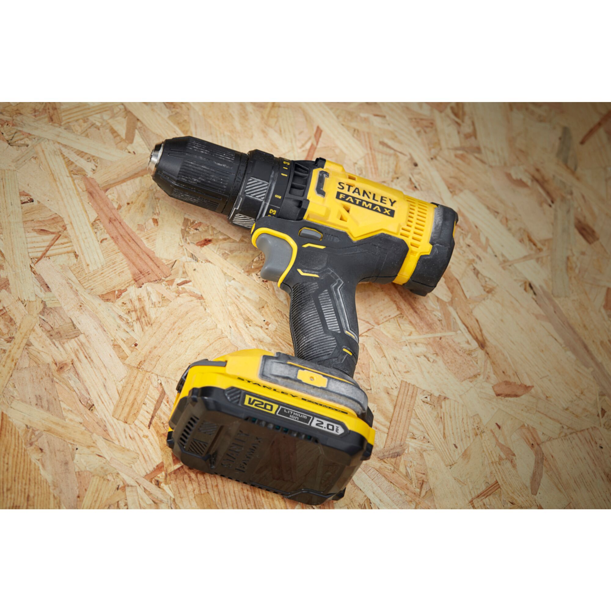 18V STANLEY FATMAX V20 Cordless Drill Driver with 2 x 2.0Ah